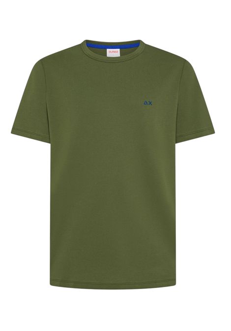 T-shirt Sun68 uomo T3611837 Piquet Solid Color Verde scuro SUN68 | T-shirt | T3611837