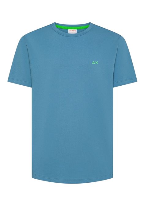 T-shirt Sun68 uomo T3611856 Piquet Solid Color Blu Avio SUN68 | T-shirt | T3611856