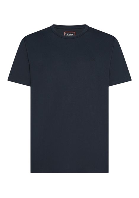 T-shirt Sun68 uomo T3613507 Piqué Stretch Tech Blu Navy SUN68 | T-shirt | T3613507