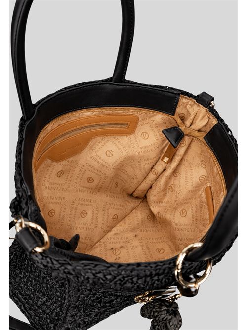 Woven bag with rigid handles C3VD1003 CAFE NOIR | C3VD1003NERO