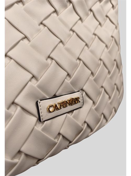 Borsa effetto pelle intrecciata C3YB1003 CAFE NOIR | C3YB1003BIANCO