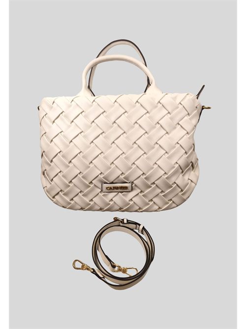 Borsa effetto pelle intrecciata C3YB1003 CAFE NOIR | C3YB1003BIANCO