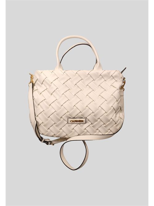 Borsa effetto pelle intrecciata C3YB1003 CAFE NOIR | C3YB1003BIANCO