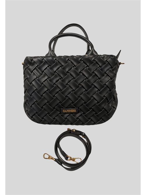 Borsa effetto pelle intrecciata C3YB1003 CAFE NOIR | C3YB1003NERO