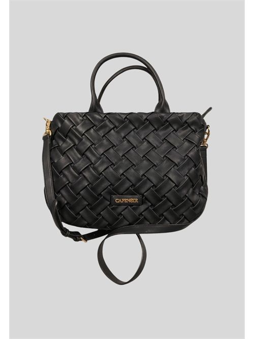 Borsa effetto pelle intrecciata C3YB1003 CAFE NOIR | C3YB1003NERO
