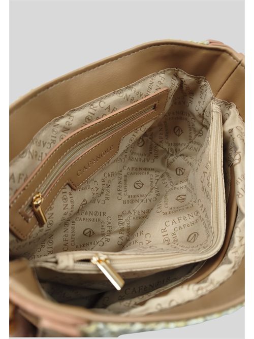 Borsa a mano in rafia con pattina C3YC1011 CAFE NOIR | C3YC1011NATURALE