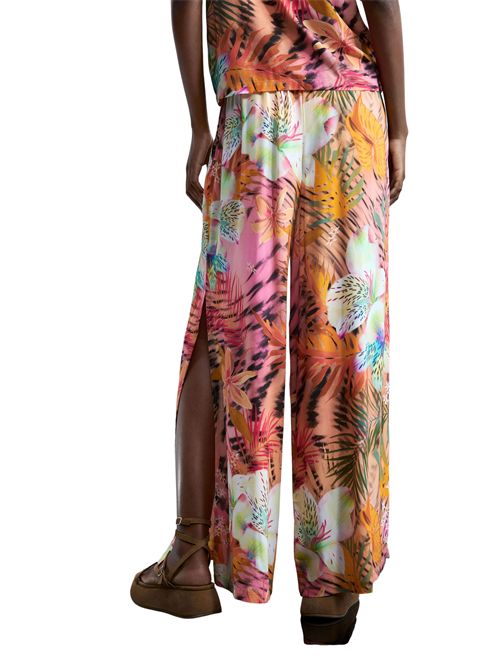 Pantalone fluido fantasia tropicale 26SWPW56 DESIGUAL | 26SWPW563049