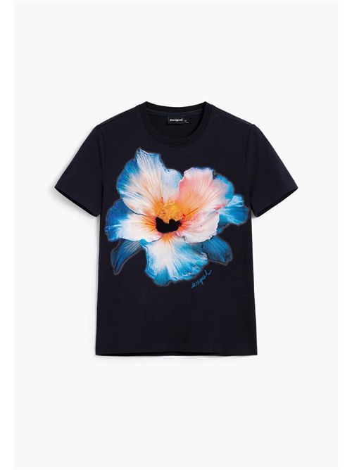 T-shirt con stampa fiore 26SWTK03 DESIGUAL | 26SWTK035000