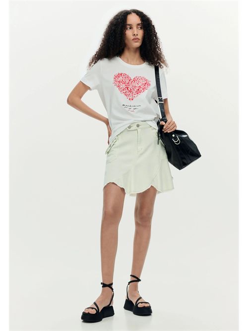 T-shirt con stampa cuore 26SWTK06 DESIGUAL | 26SWTK061000