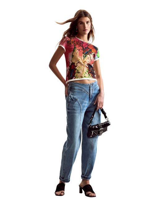 T-shirt con insetti disegnati da Mr. Christian Lacroix 26SWTK27 DESIGUAL | 26SWTK279019
