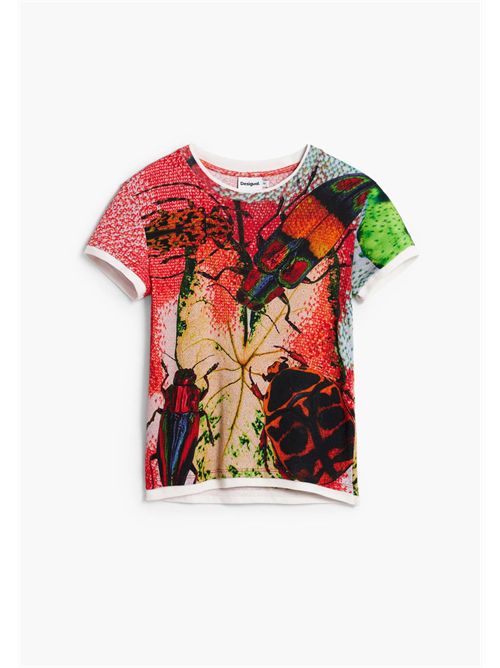 T-shirt con insetti disegnati da Mr. Christian Lacroix 26SWTK27 DESIGUAL | 26SWTK279019