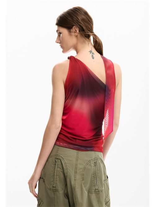 Top in tulle monospalla 26SWTK31 DESIGUAL | 26SWTK313098