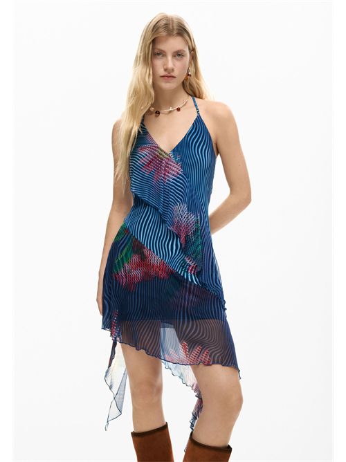 Abito corto con volant pixelato 26SWVK36 DESIGUAL | 26SWVK365001