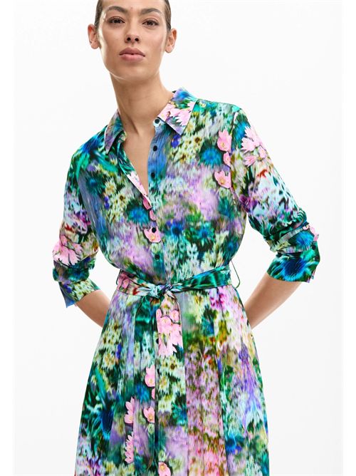 Abito lungo chemisier fantasia giardino 26SWVW13 DESIGUAL | 26SWVW138018
