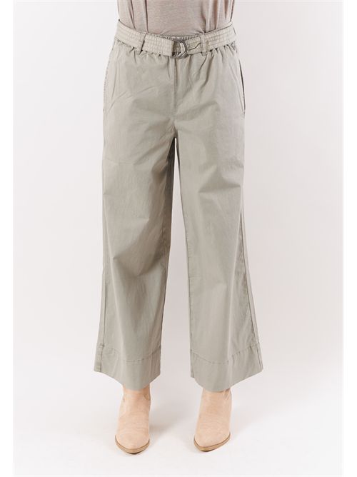 miro g - wide pants with belt KEELING | KWC060510DESERT SAGE