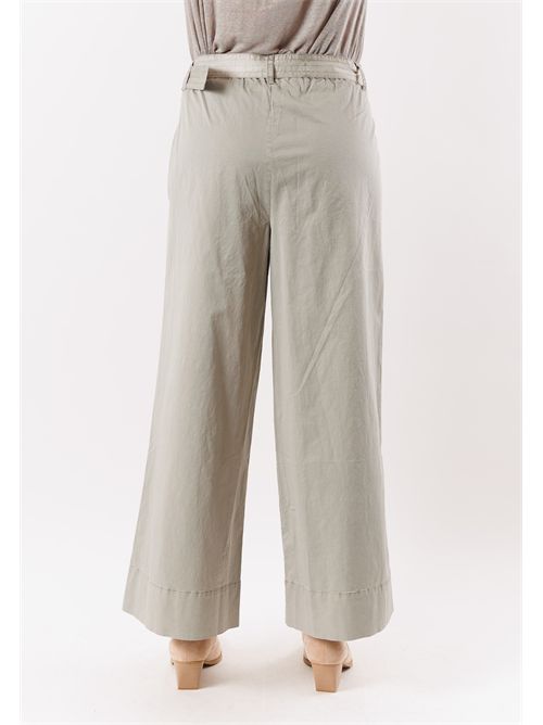 miro g - wide pants with belt KEELING | KWC060510DESERT SAGE