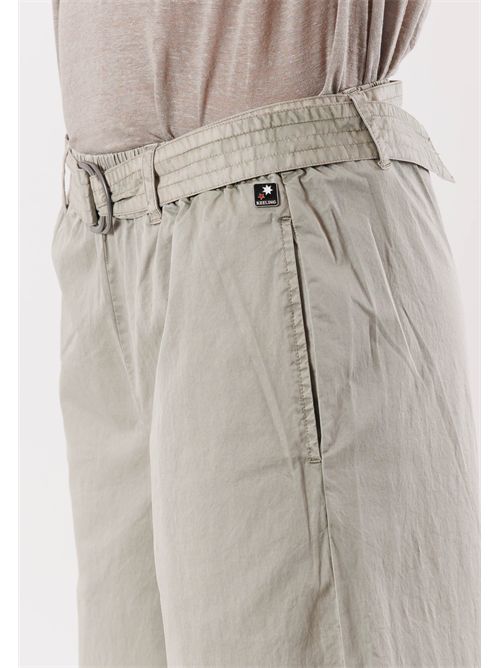 miro g - wide pants with belt KEELING | KWC060510DESERT SAGE