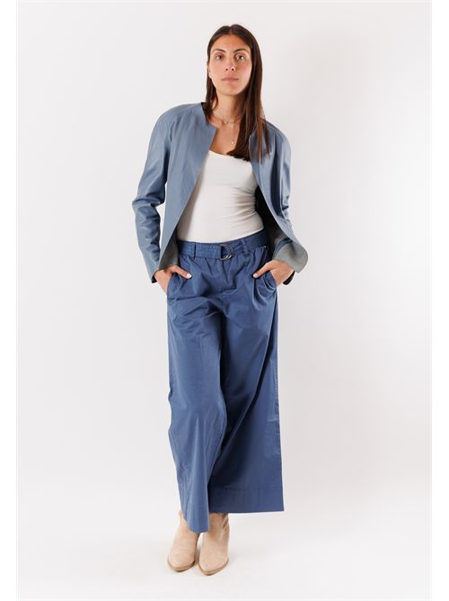 miro g - wide pants with belt KEELING | KWC060510INDIGO
