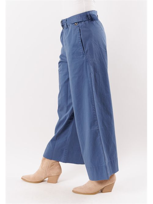 miro g - wide pants with belt KEELING | KWC060510INDIGO