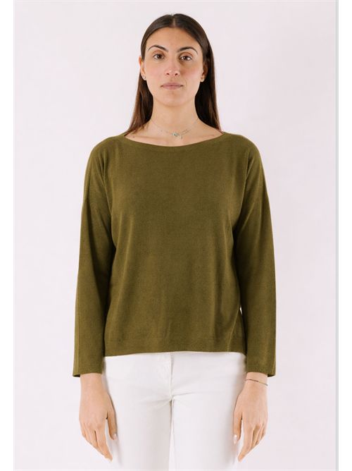 Top with boat neckline and slits 3M1500C KONTATTO | 3M1500COLIO