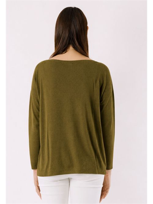 Top with boat neckline and slits 3M1500C KONTATTO | 3M1500COLIO