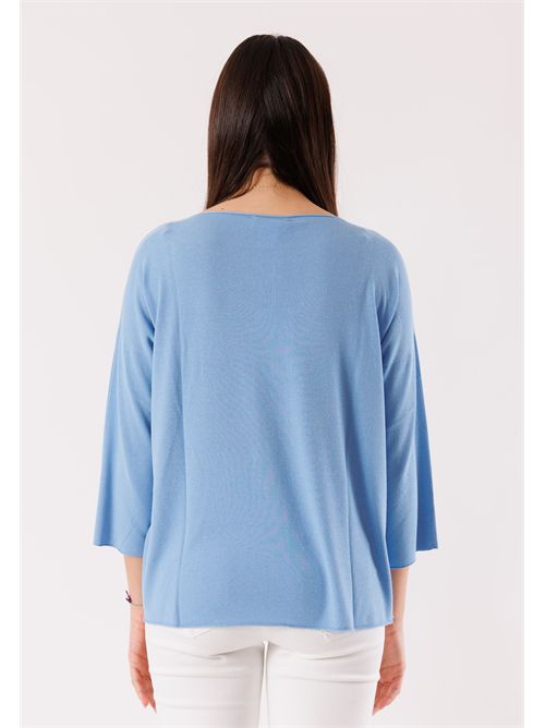 Crew neck sweater over 3M1501C KONTATTO | 3M1501CDENIM