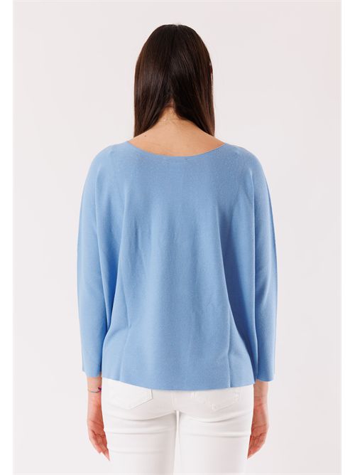 Loose-fitting crew neck top 3M1511 KONTATTO | 3M1511CDENIM