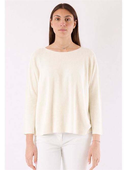 Loose-fitting crew neck top 3M1511 KONTATTO | 3M1511CPANNA