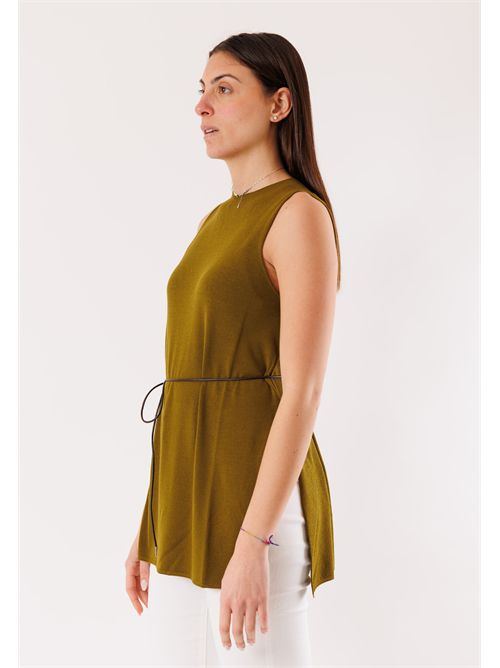 gilet lungo con cinturina 3M1521C KONTATTO | 3M1521COLIO