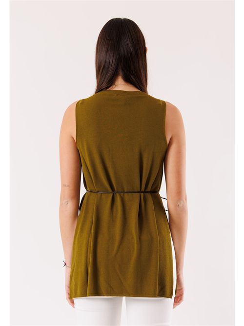 gilet lungo con cinturina 3M1521C KONTATTO | 3M1521COLIO