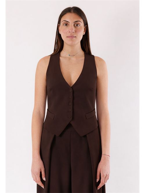 completo gilet pantalone KONTATTO | MA6001CCIOCCOLATO