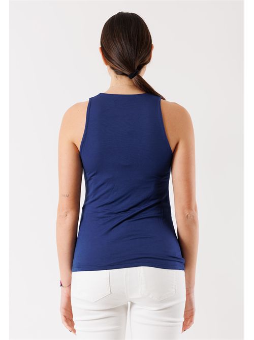 Top basic fitted MR6001C KONTATTO | MR6001CBLU ZAFFIRO