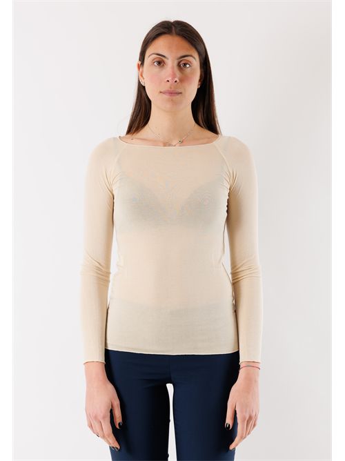 Second skin top with boat neckline MR6003C KONTATTO | MR6003CAVANA