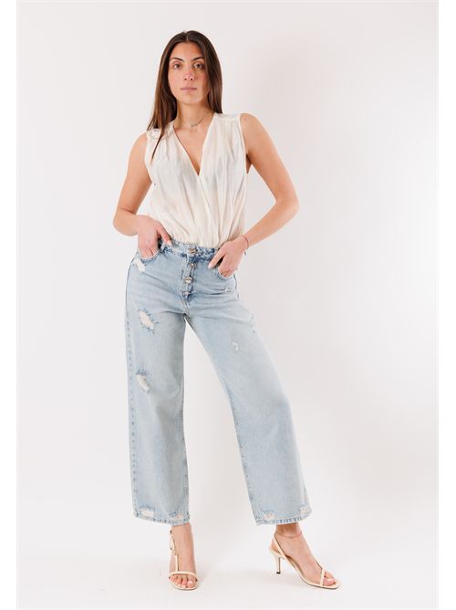 Jeans denim con bottoni a vista TU203C KONTATTO | TU203CDENIM