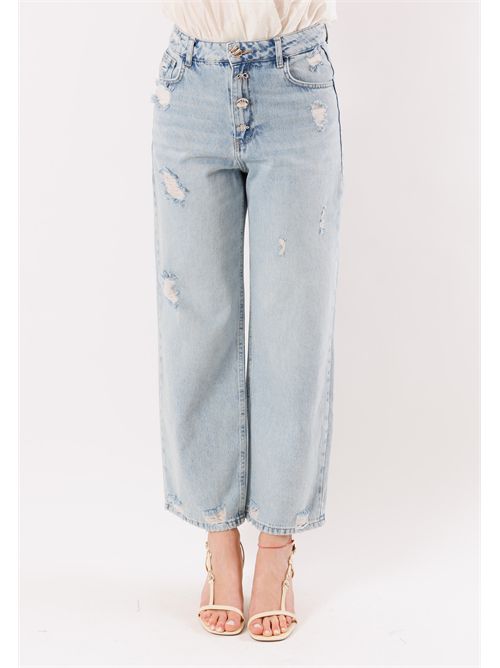 Jeans denim con bottoni a vista TU203C KONTATTO | TU203CDENIM