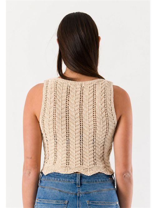 top con ricami 22262 MESANGE | 22262BEIGE