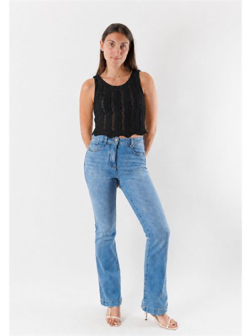 top con ricami 22262 MESANGE | 22262NERO