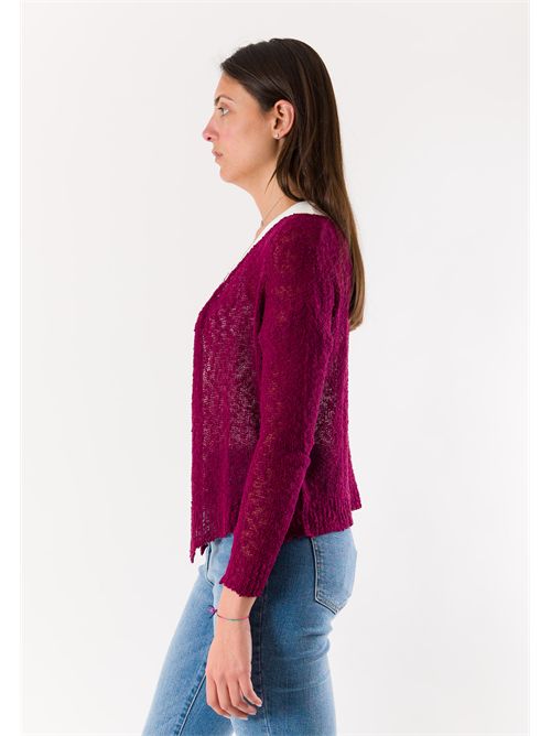 open cotton bolero A0383 MESANGE | A0383BORDEAUX