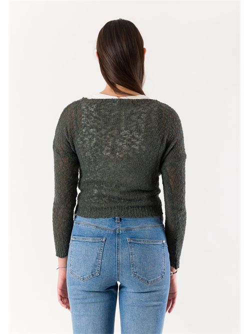 open cotton bolero A0383 MESANGE | A0383KAKI