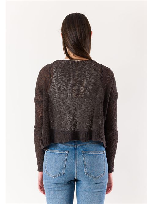 open cotton bolero A0383 MESANGE | A0383MORO