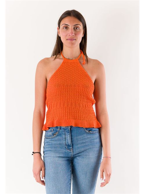 top scollo all'americana A0881 MESANGE | A0881ARANCIO