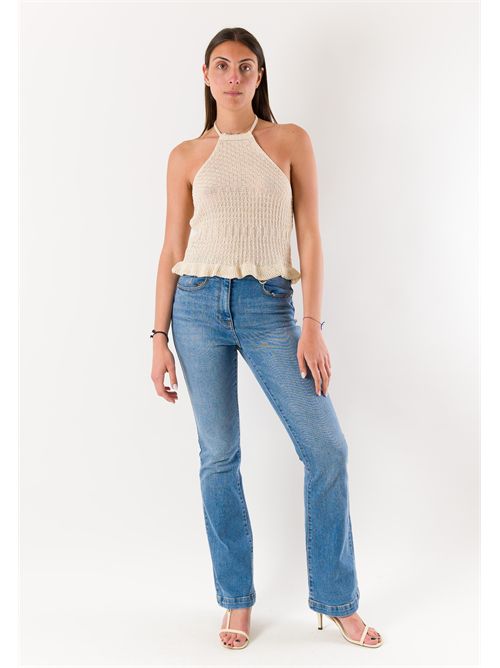 top scollo all'americana A0881 MESANGE | A0881BEIGE