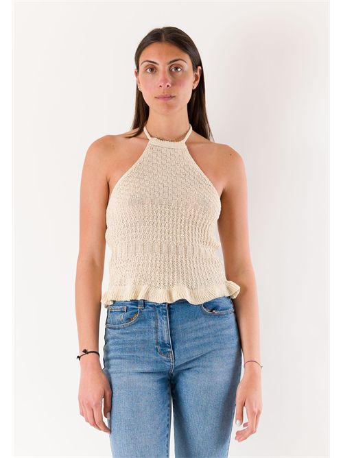 top scollo all'americana A0881 MESANGE | A0881BEIGE