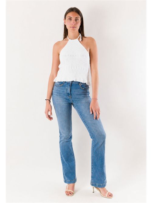 top scollo all'americana A0881 MESANGE | A0881BIANCO