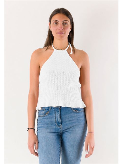 top scollo all'americana A0881 MESANGE | A0881BIANCO
