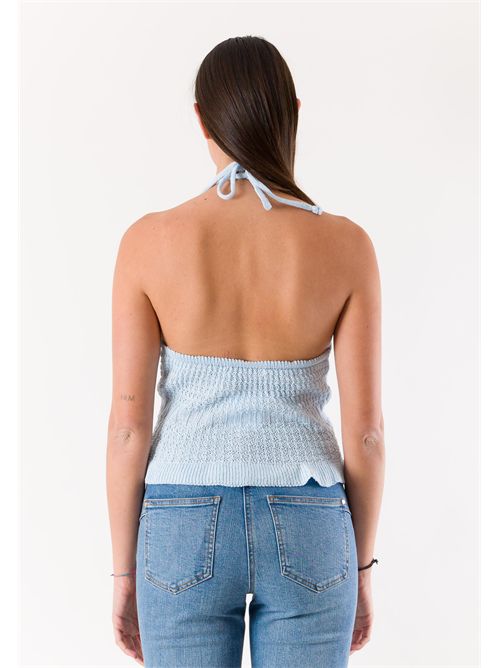 top scollo all'americana A0881 MESANGE | A0881CELESTE