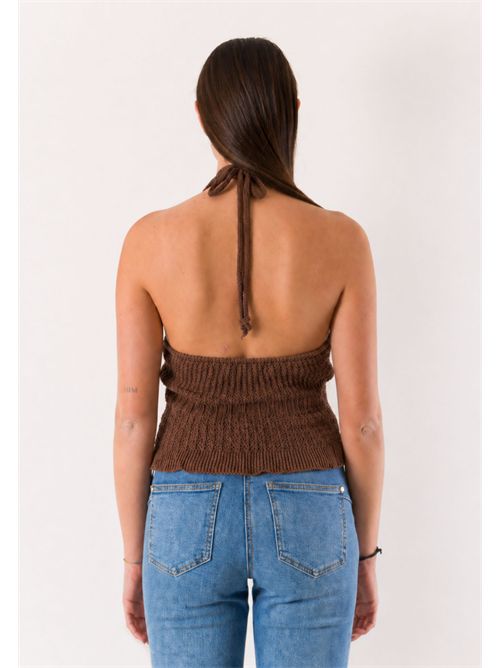 top scollo all'americana A0881 MESANGE | A0881MARRONE