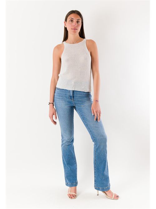 top traforato A3922 MESANGE | A3922BIANCO