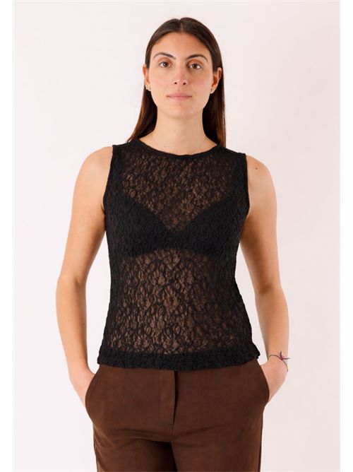 canotta in pizzo PE26036 MESANGE | PE26036NERO