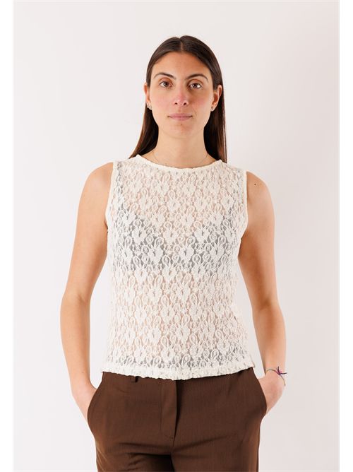 canotta in pizzo PE26036 MESANGE | PE26036PANNA